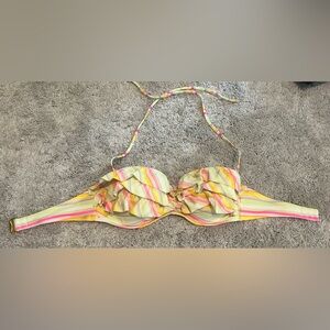Victoria's Secret Multicolor Ruffle Bikini Top